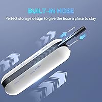 Vista 4 de CYCPLUS Electric Air Compressor Portable Bicycle Pump Car Tire Inflator, Max 150 PSI, Auto Shut-Off Air Pump with Presta and Schrader Valves for All