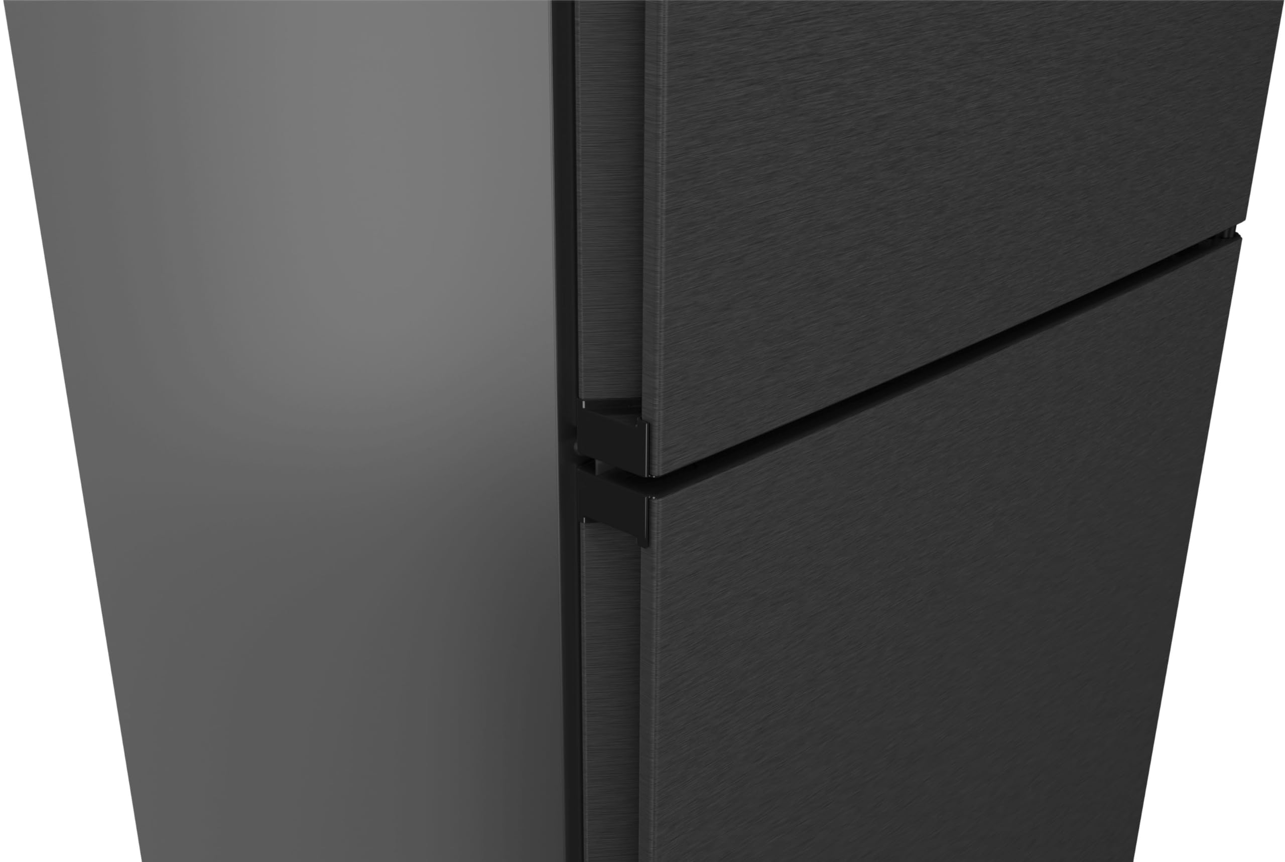 Siemens KG39N2XAF Stand-Kühl-Gefrier-Kombination iQ300, freistehende Kühlkombination mit Gefrierbereich unten 203x60 cm, 260L Kühlen, 103L Gefrieren, noFrost, hyperFresh, LED-Beleuchtung, BlackSteel