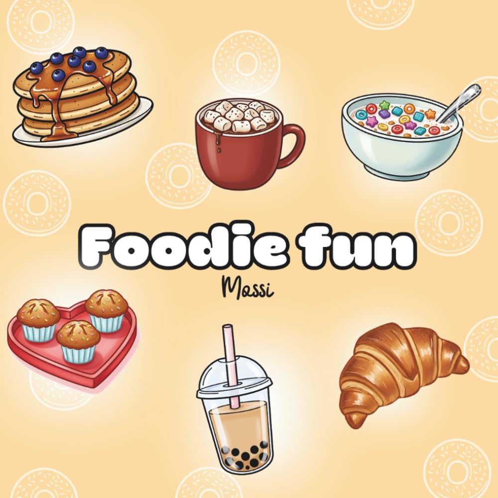 Foodie fun Mossi coloring book