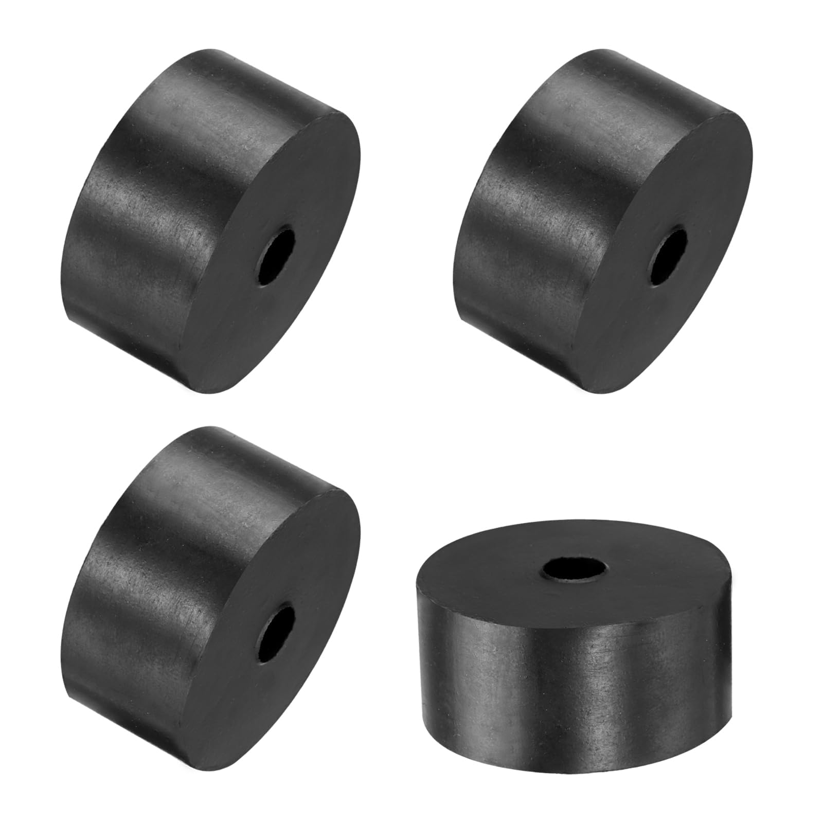 Unifizz 4PCS Rubber Spacers 40mm OD 8mm ID 20mm Height Round Anti Vibration Spacer Rubber Bushing Grommets Thick Rubber Washers for Home Car Accessories