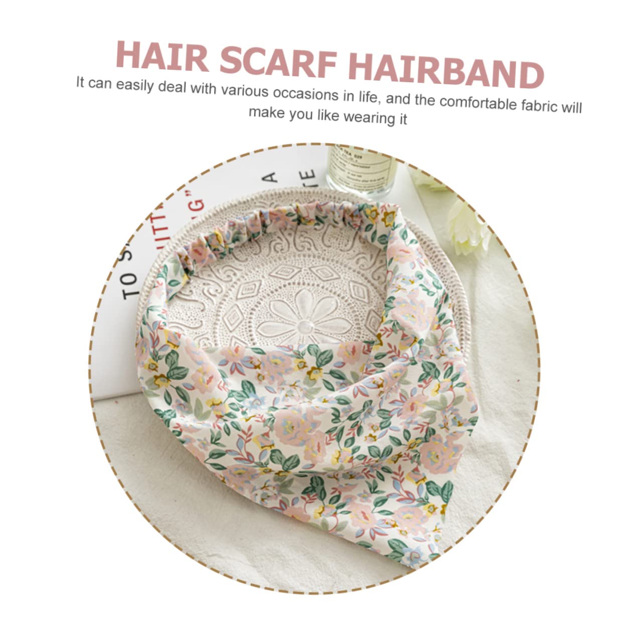 Didiseaon Piezas Turbante De Flores Diadema De Sudor De Entrenamiento Pañuelo Bohemio Diademas Elásticas para El Sudor Diadema para Niñas Hijab De Gasa Tela Deportes Anillo De Pelo Perder