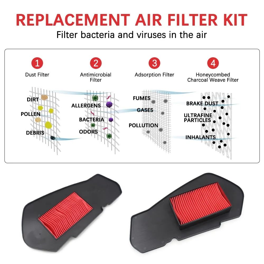 filtr wlotu powietrza motocykl Środek do czyszczenia wlotu filtra powietrza motocykla pasuje do WL125T-33 GST150-AC