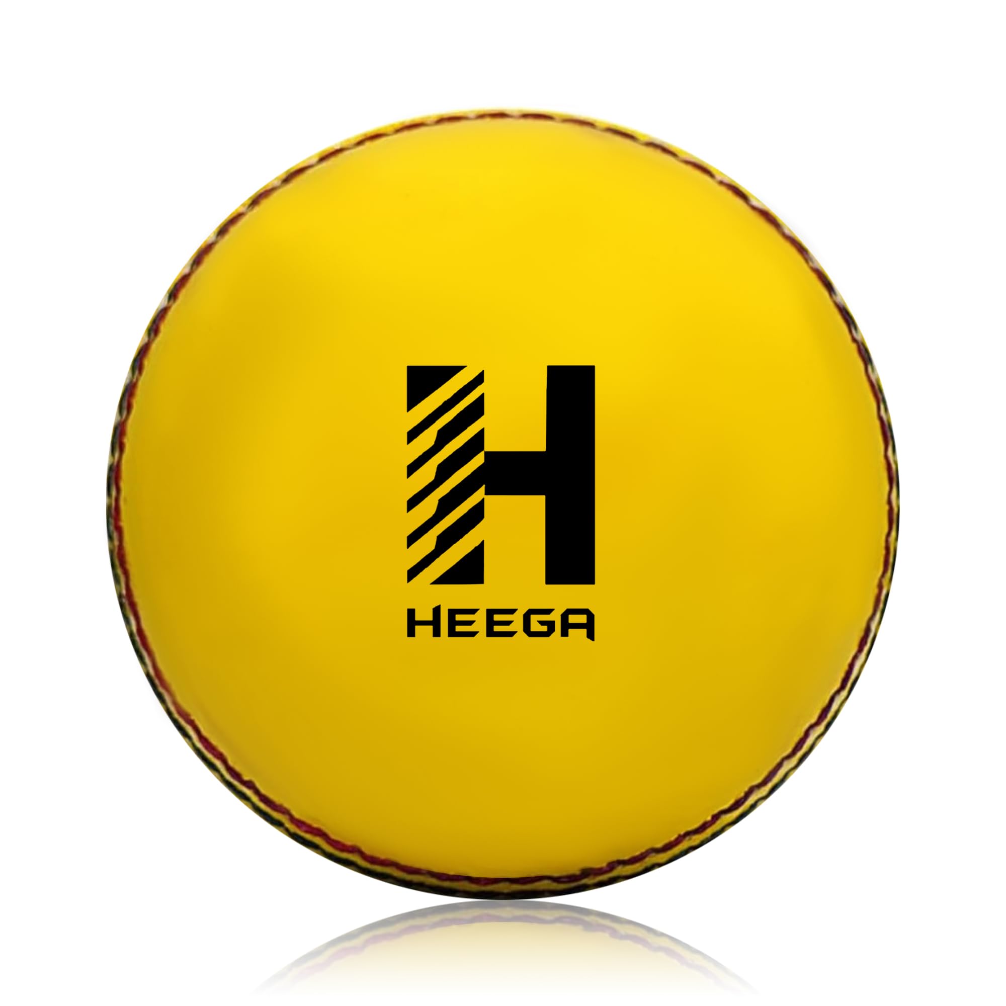 Heega Indoor Cricket Leather Ball - Genuine Yellow Leather Cricket Balls (Cork Core) for Indoor Cricket Practice, Training, Matches for Seniors & Juniors (Yellow Leather) (Pack of 1)-picture-19