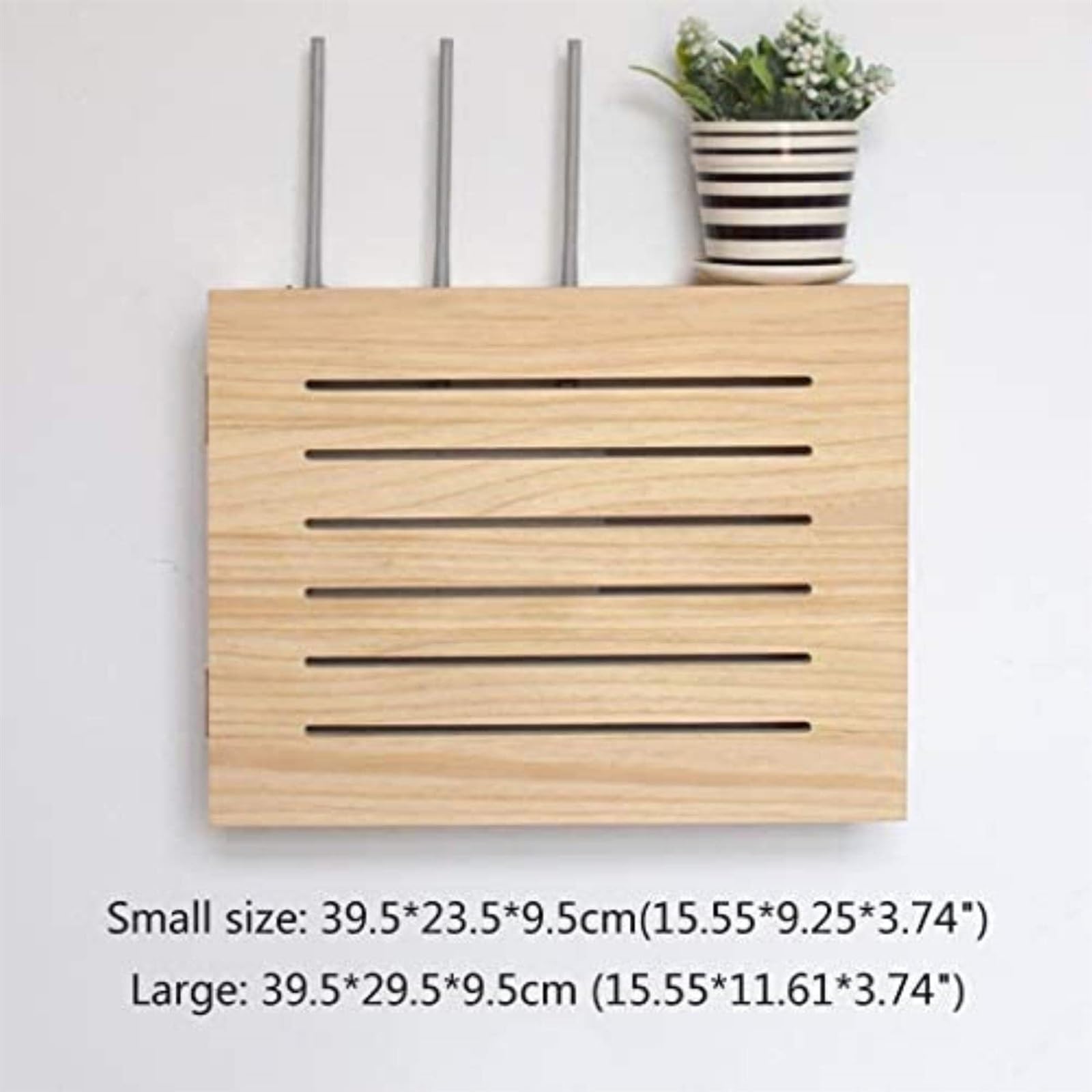 Router Box Kabel Verstecken Wand Steckdosen Box Modisch Routers Aufbewahrungsbox Wandmontierte Regal Halter Router Schrank Wandbox Routerkasten (Size : 39.5x23.5x9.5cm)