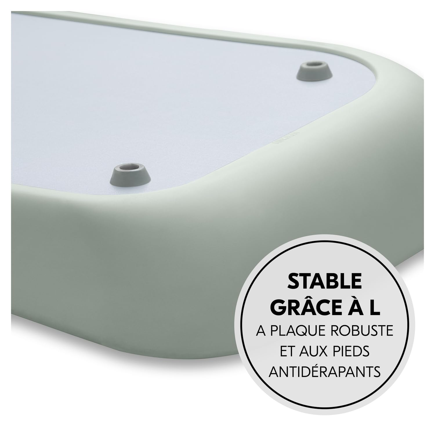 hauck Matelas a Langer Bebe Change N Clean 50 X 70 cm, Tapis a Langer Imperméable et Hygiénique, Surface Lavable Facile à Nettoyer, Jusqu’à 25 Kg, Sans Substances Nocives - Sauge