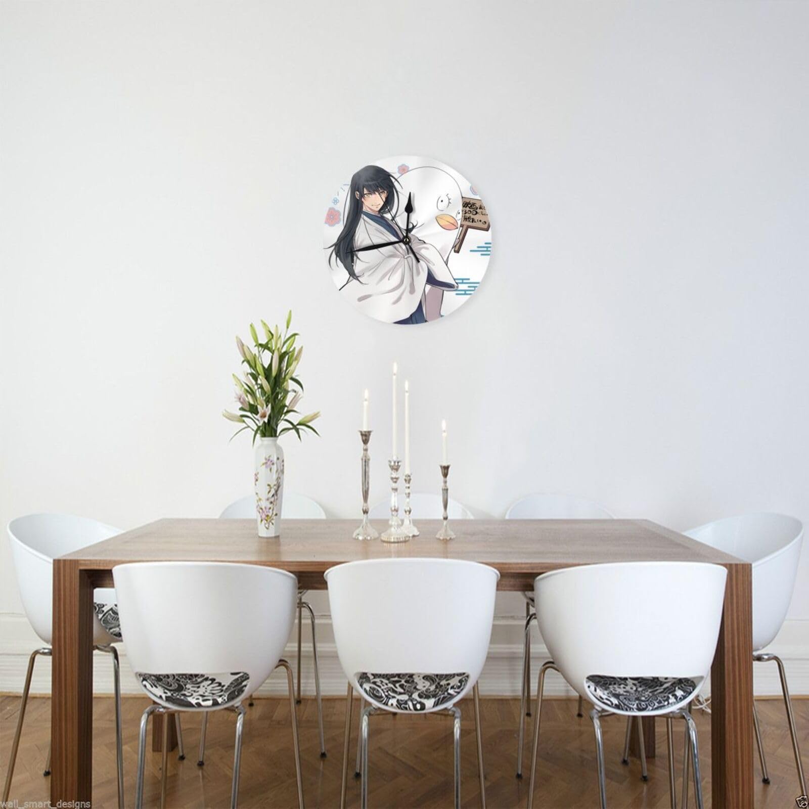 Amazon.co.jp: 掛け時計 銀魂 桂小太郎 壁掛け時計 かけ時計 丸い時計