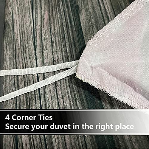 Parure de lit 3 pièces microfibre anti-plis pour lit simple et double