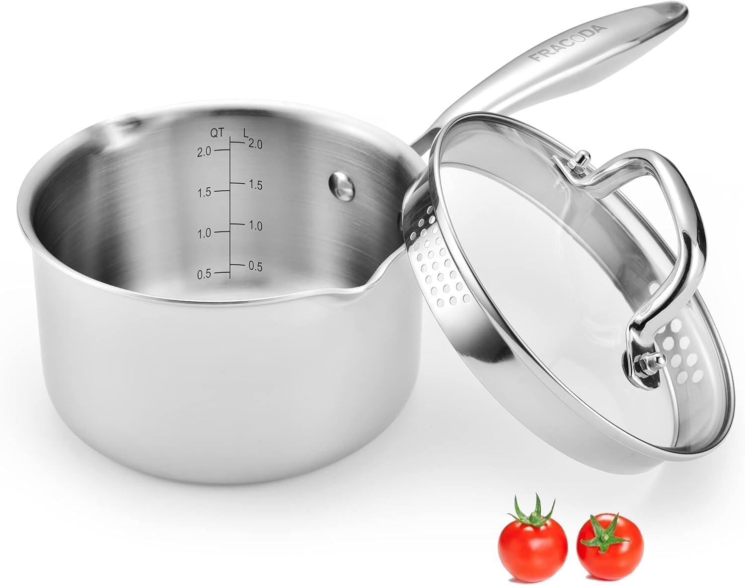 Fracoda 4.0 Quart Stainless Steel Saucepan