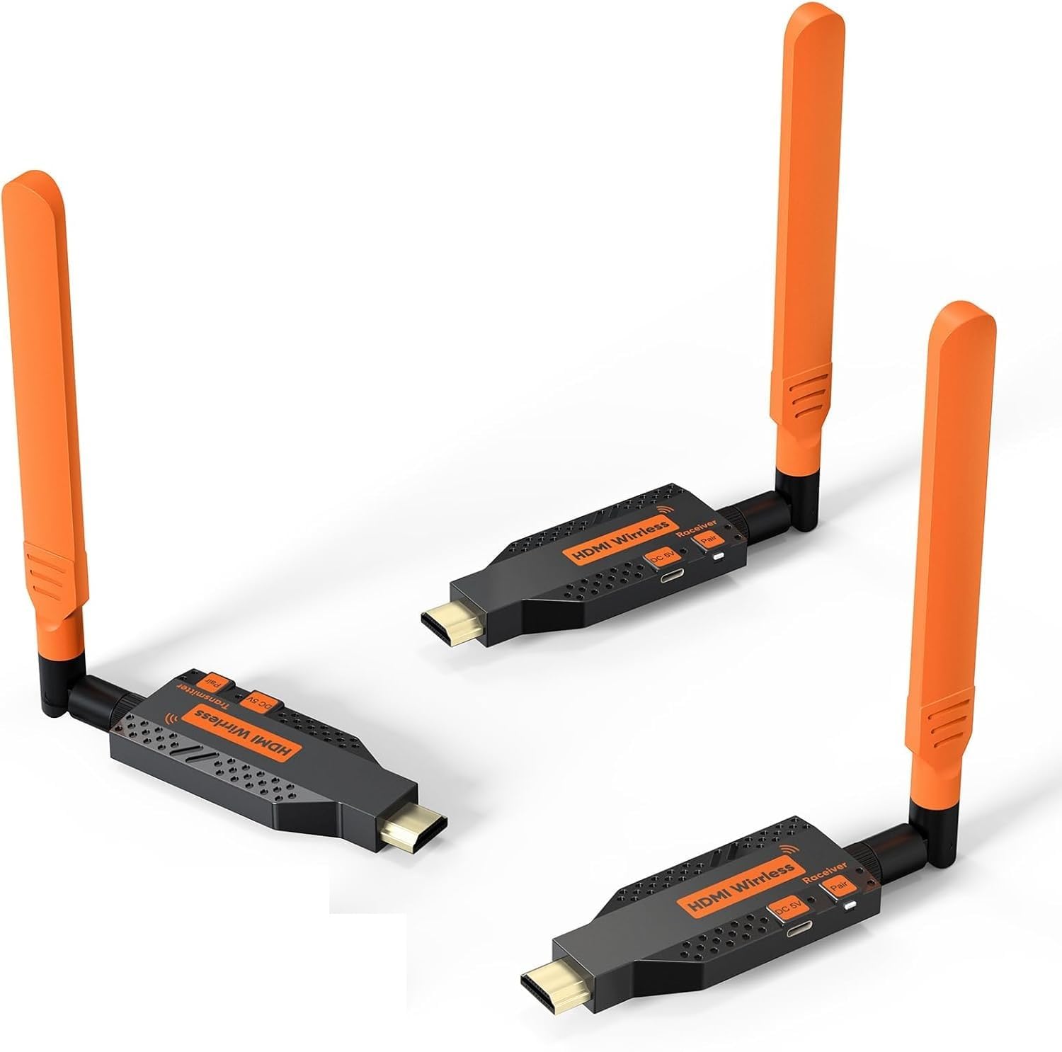 HDMI Wireless 150 Meter Range with 1 Transmitter and 2 Receiver, 1080P Wireless HDMI Extender for Streaming Video from Laptop/PC to TV/Projector/Monitor (150M Extender (1Tx and 2 Rx))-image-15