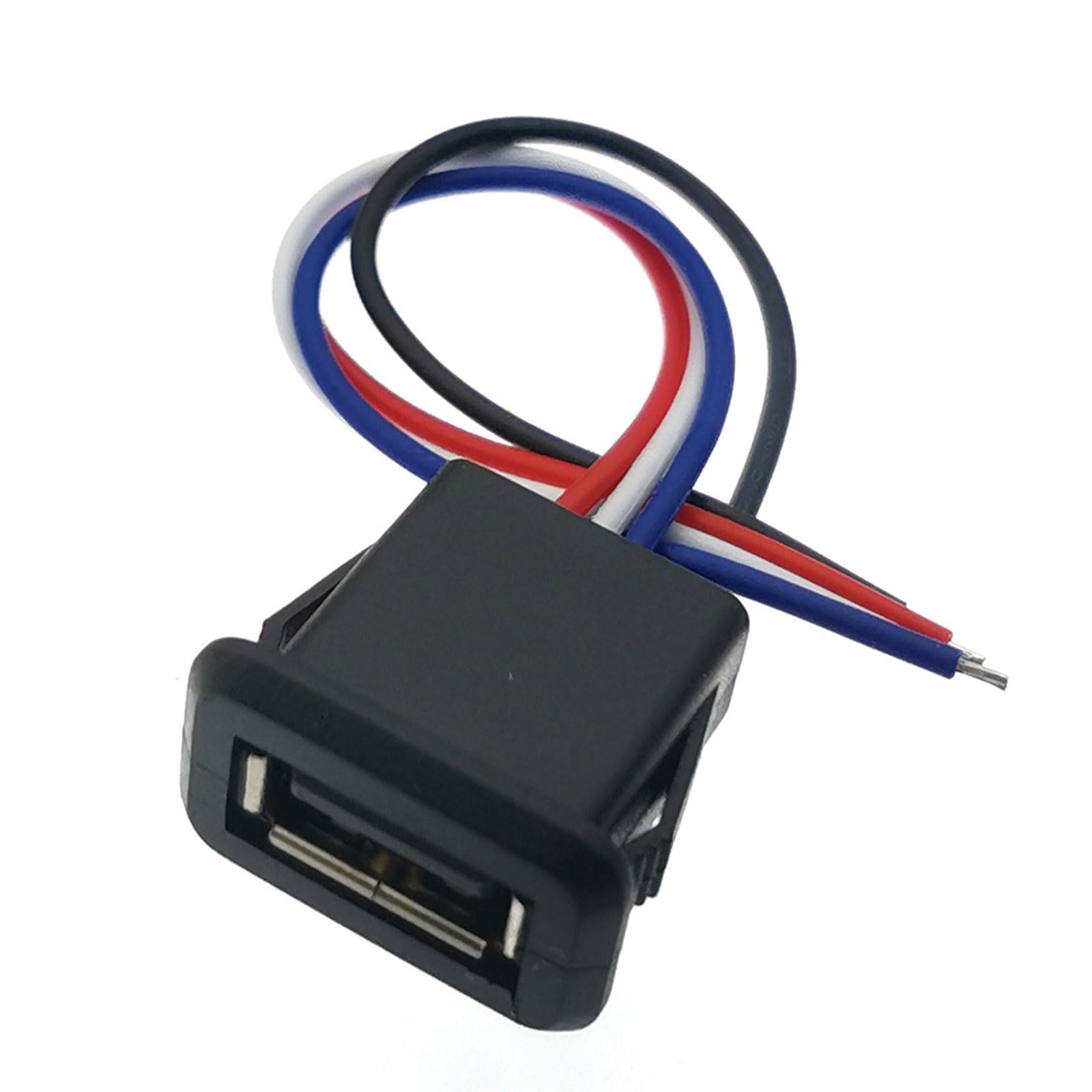 5pcs 2Pin 4Pin USB2.0 Female Power-Jack 2P4P Charging Port Connector Data-Interface with Cable USB Charger Socket