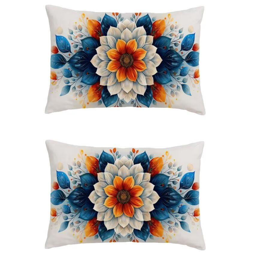 Taie oreiller double sided printing imperméable contre la pluie du jardin