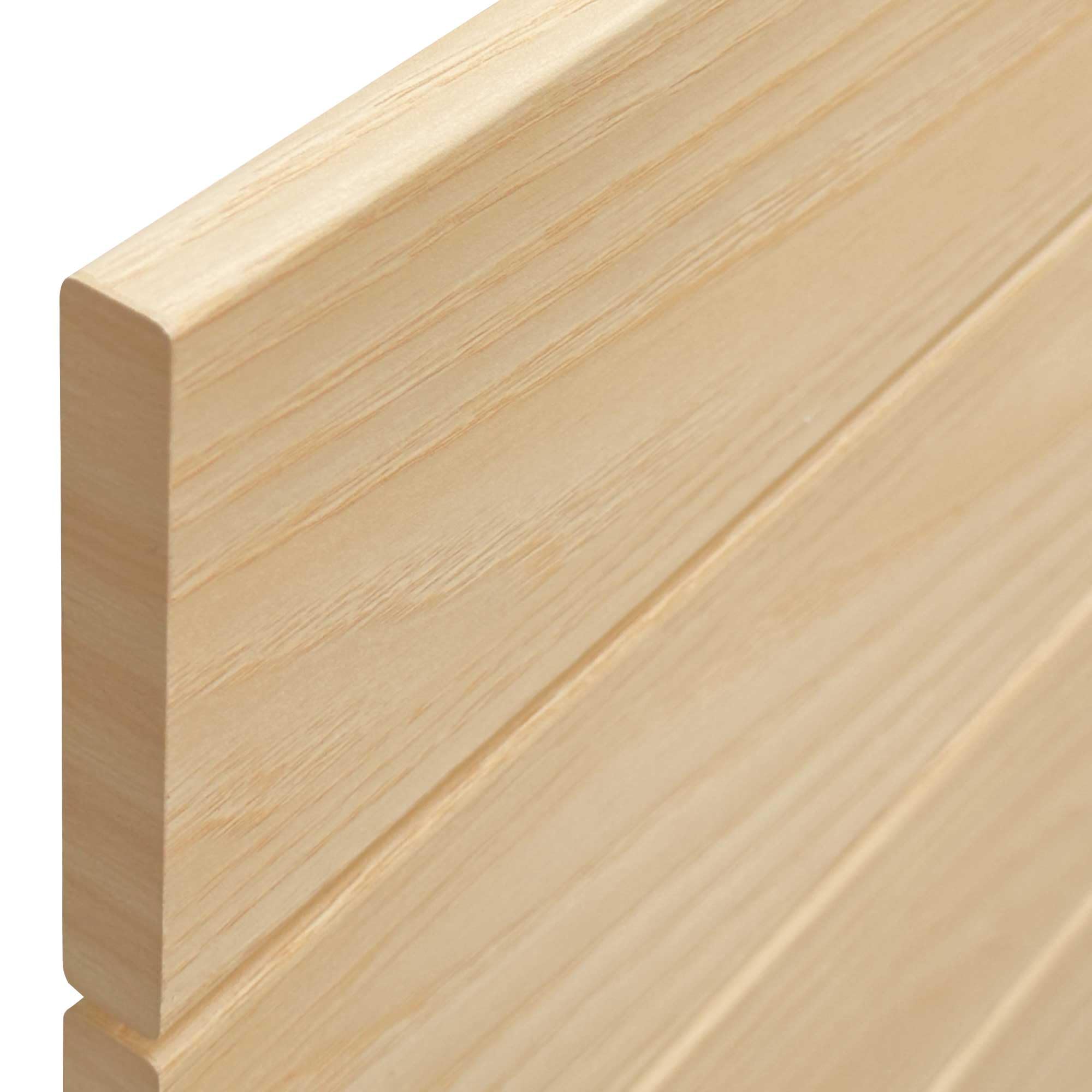DHOME Zagłówek z Recyklingowanego Drewna MDF z Nogami w Stylu Poziomej Palety Przeznaczony do łóżek Paletowych z Wliczonymi Elementami Montażowymi (Naturalne Drewno, 160cm)