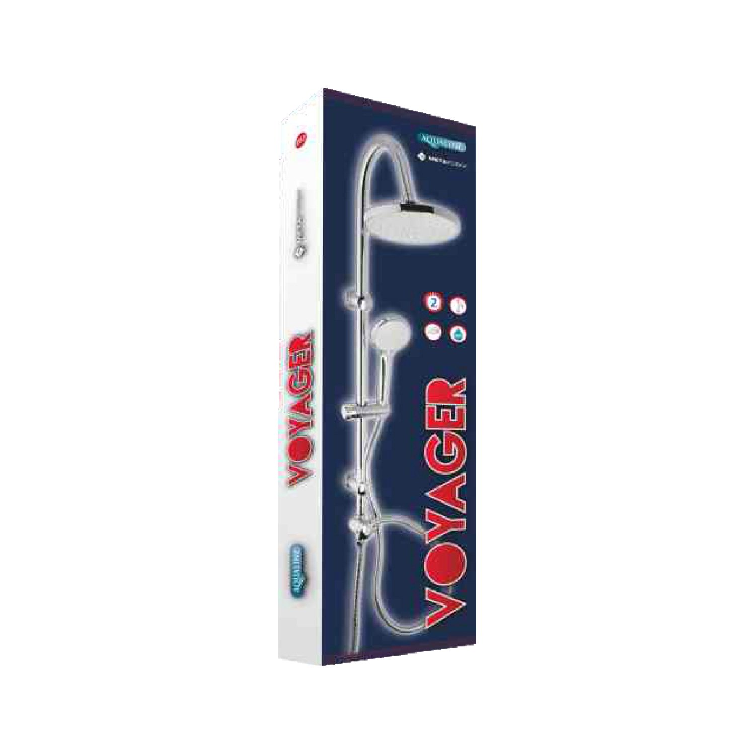 Metaform SALISCENDI Combinato Acciaio/ABS Cromo MOD. Voyager 1 Getto