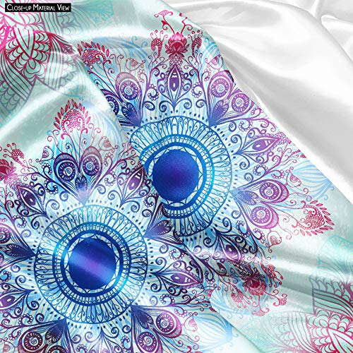 Image of ArtzFolio Ethnic Blue Ornament | Reusable Sack Bag | Bag for Gym, Storage, Vegetable & Travel