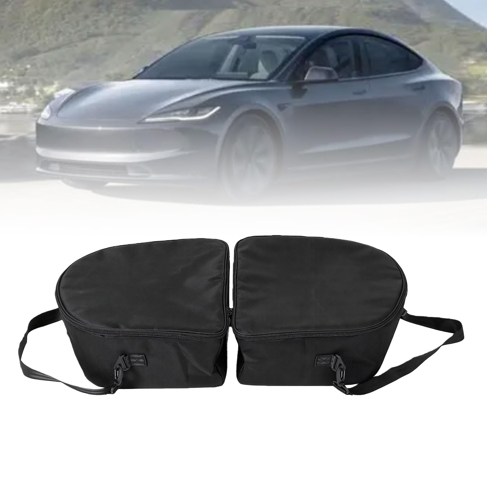Generic Bolsa de Almacenamiento Isotérmica para Maletero Delantero, Fiambrera Aislada con Forro Térmico para Trabajo, Escuela, Picnic, Camping, Viajes por Carretera