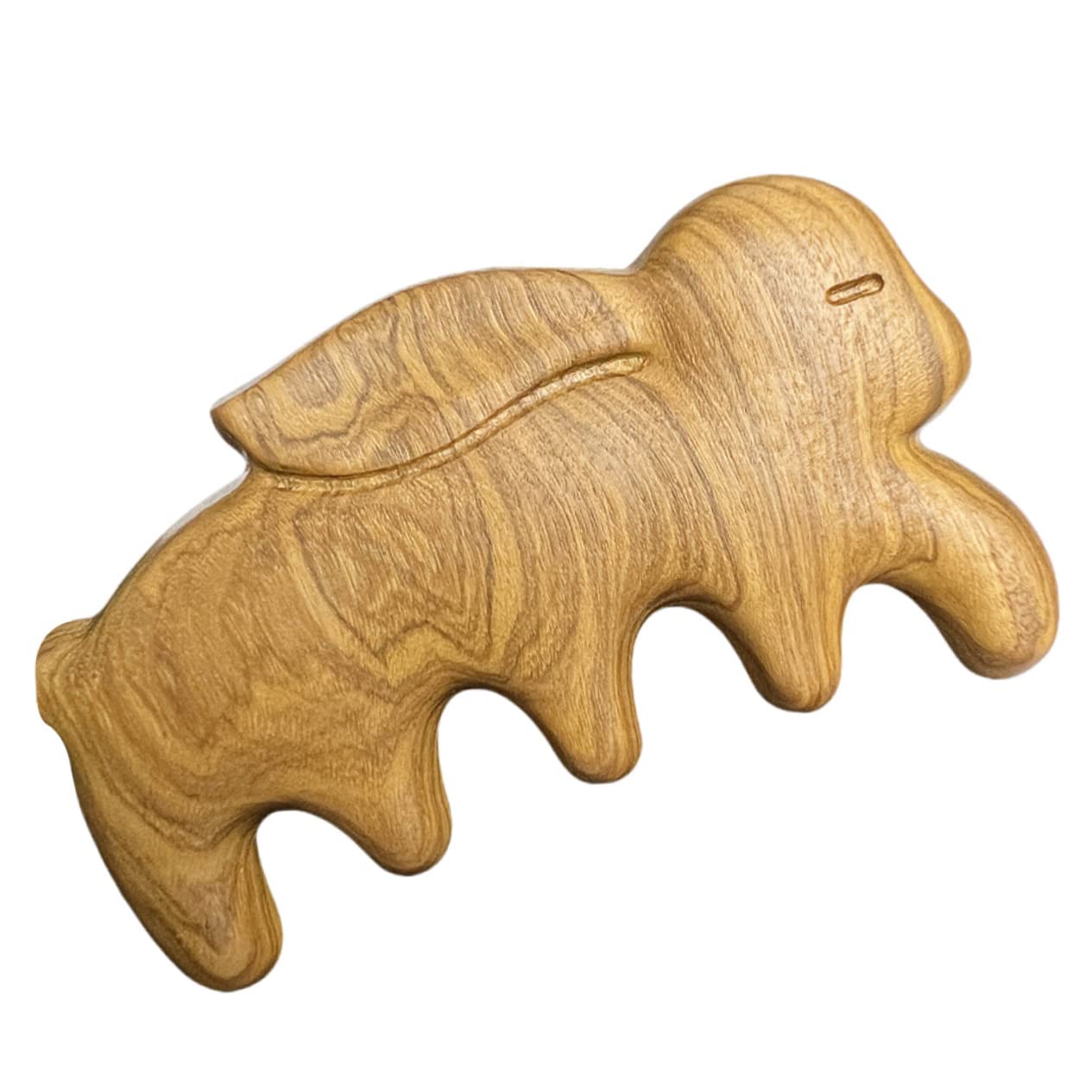 minkissy 5pièces Peigne Bois Naturel à Dents Larges Pour Cheveux Bouclés Outil De Démêlage Doux Et Confortable Pour Expérience Sans