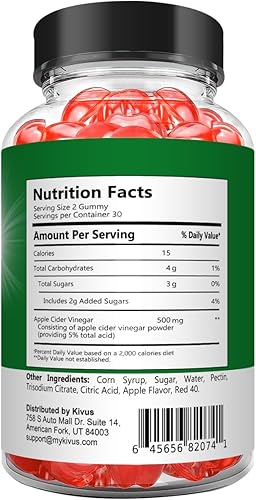 Vista 3 de Divinity Labs Keto - Divinity Labs Keto - Gomitas de vinagre de sidra de manzana (paquete de 3, 180 unidades)
