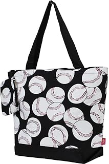 NGIL Baseball Canvas Tote Bag