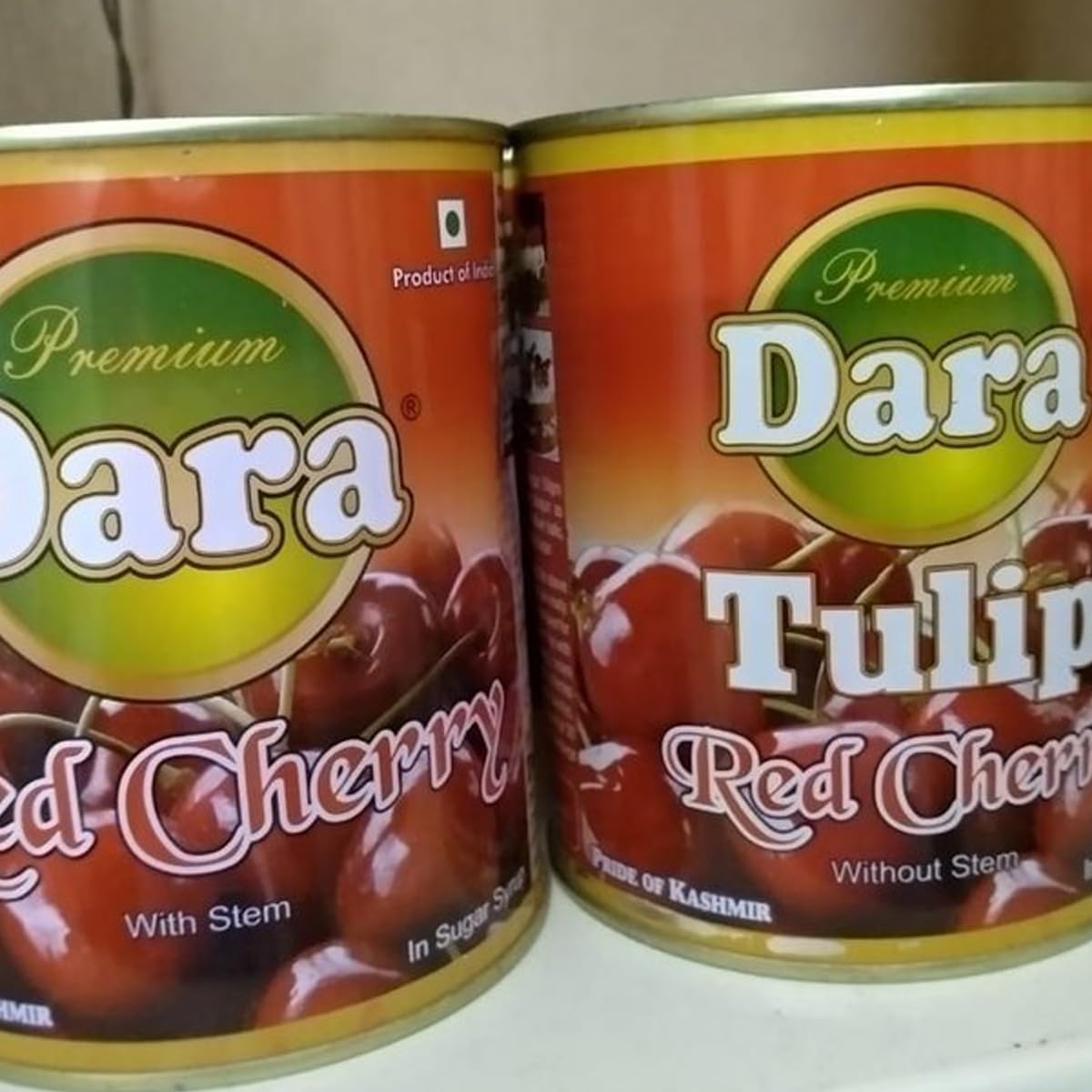 Nutsbread Cake Baking Ingredients Candied Whole Jumbo Red Coloured Glace Cherries 830g in Recyclable Tin (1 Tin) (Without Stem) 1
