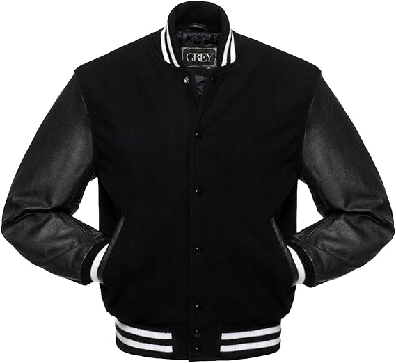 varsity wool bomber jacket