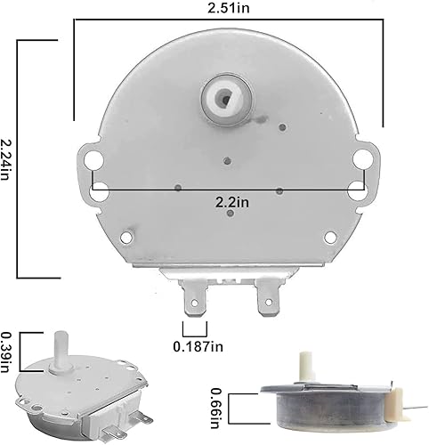 Miniatura 3 de 6549W1S017A Motor OEM Mania 6549W1S017A Nuevo OEM Producido para LG Microondas Turntable Motor Repuesto Pieza AC21V 5060Hz 3.0W 2.53 RPM