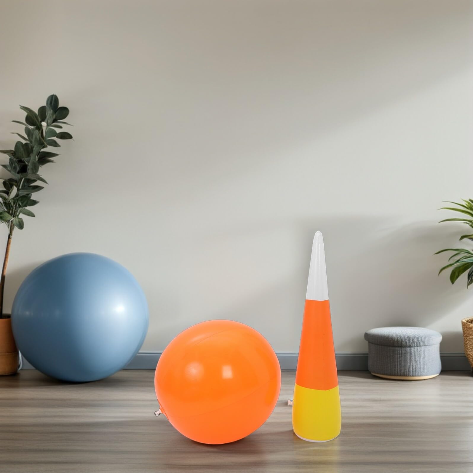 Juego de Bolos Inflables Gigante de Plástico para Niños y Grupo