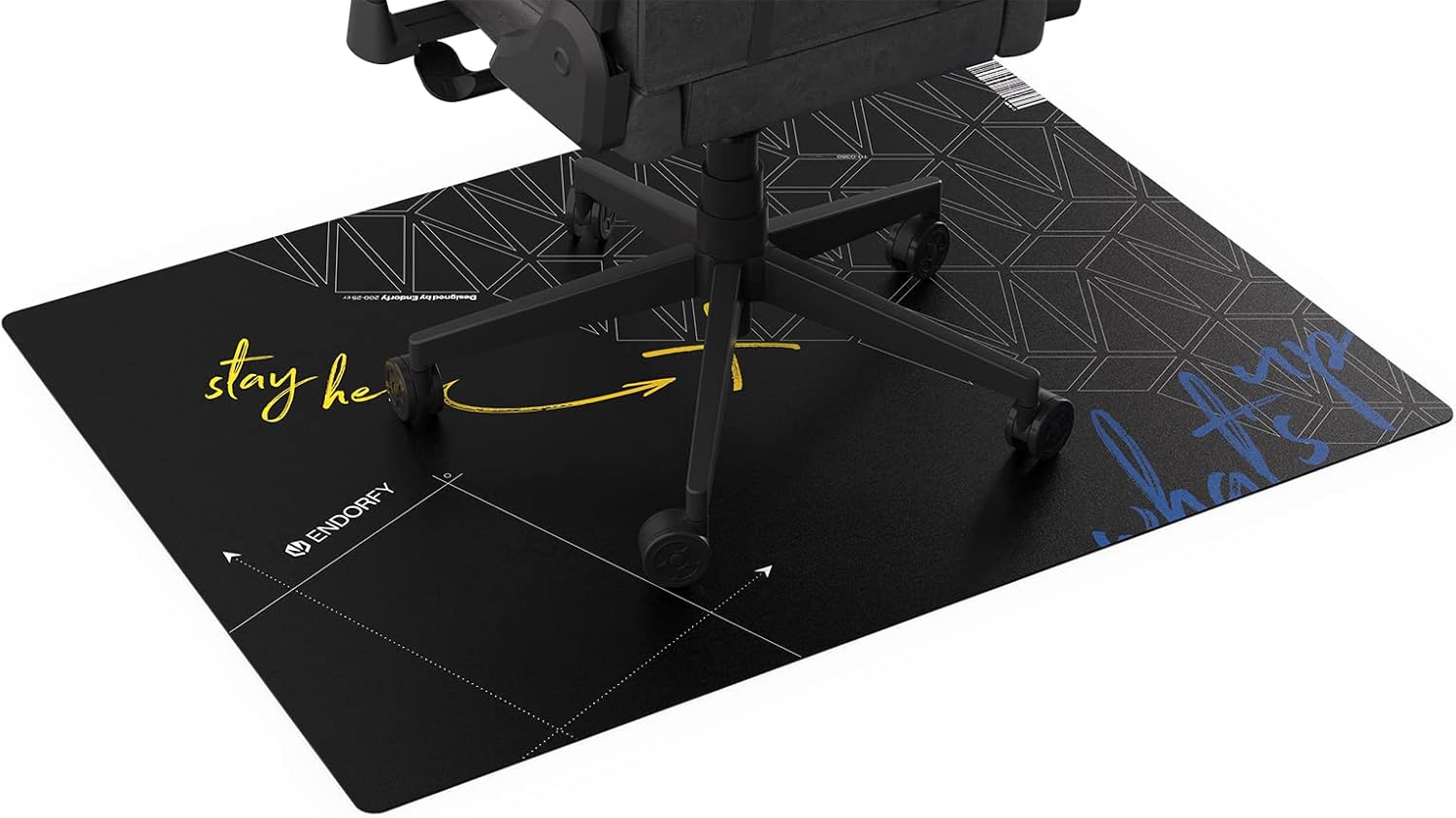 ENDORFY Floor Pad FP120R, Rectangular Mat Under an Office Chair, 120 x 90 cm, Waterproof, EY8G001