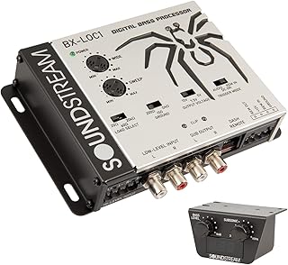 Soundstream Premium Bass Processor with Line Driver/Line Converter for Car Audio – High Voltage Output, Noise-Free Signal Boost, OEM Car Stereo to RCA Line Level Conversion (BX-LOC1)