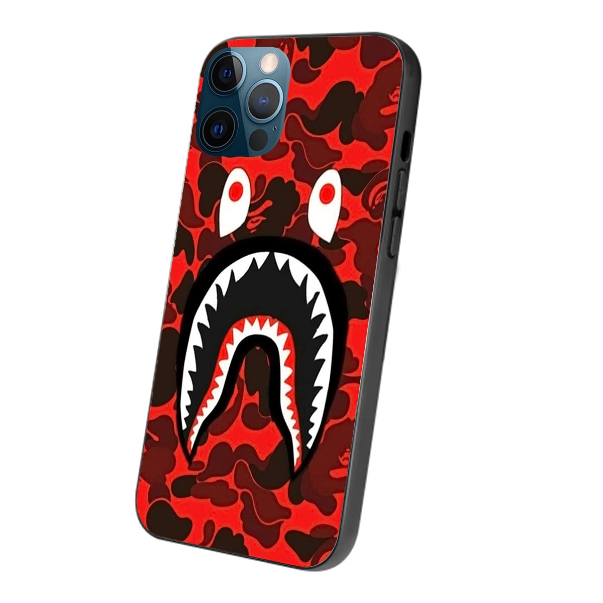 Amazon.co.jp: 【カラー：サメの口】iPhone 12 用ケース iPhone 12 Pro