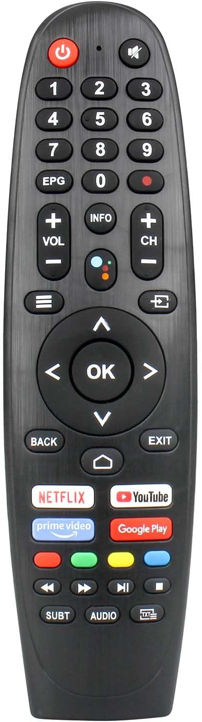NKF EC32V2HA EC40V2FA Replace Remote Control Compatible with Caixun Android TV Remote for BLAUPUNKT TV Remote, for SANSUI TV Remote, for ARRQW TV Remote