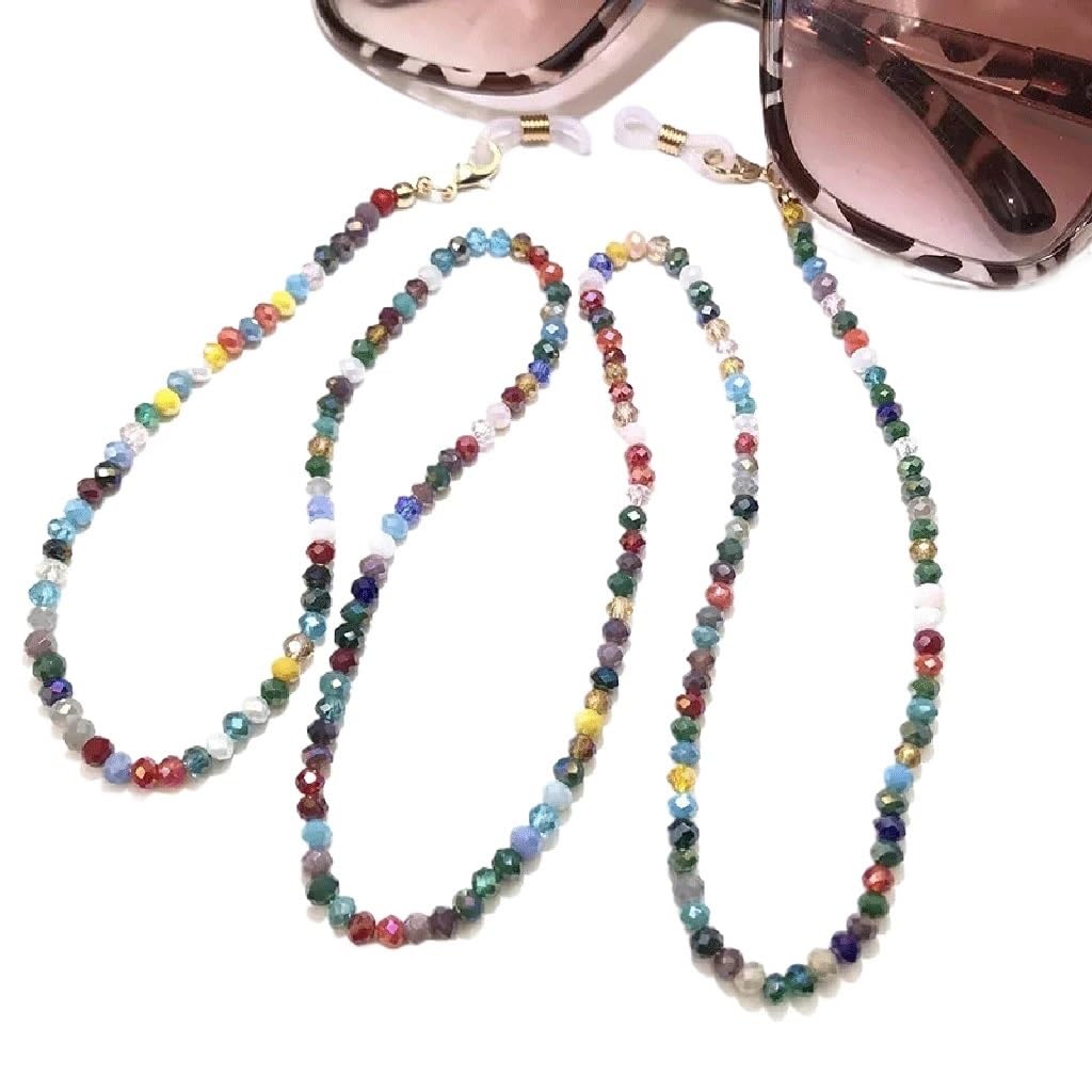 Chaîne de lunettes acrylique grands maillons argentés pour un style féminin unique