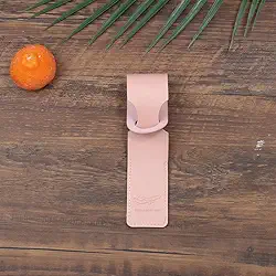 Etiquetas de bagagem para malas, 1 peça de etiqueta de bagagem criativa de couro, etiqueta dobrável para pendurar, etiquetas de bagagem antiperda, rosa
