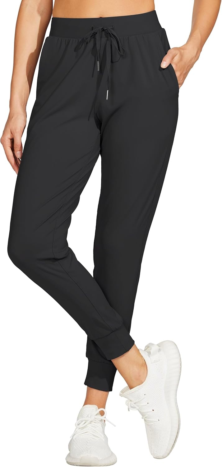 Willit Women's Joggers Pants Lightweight Athletic Sweatpants with Pockets Running Workout Casual Tapered Pants - Image 2