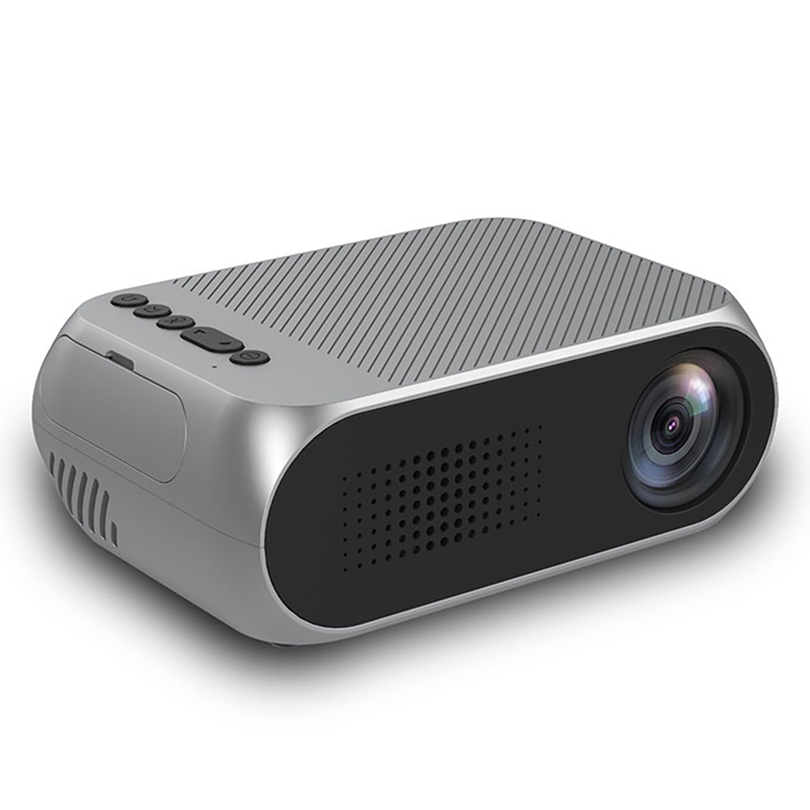 Mini Proiettore Portatile DLP HD 1080P con Batteria Ricaricabile USB LCD Versione Batteria YG320 e Proiettore Cinematografico 100-240 V(EU)