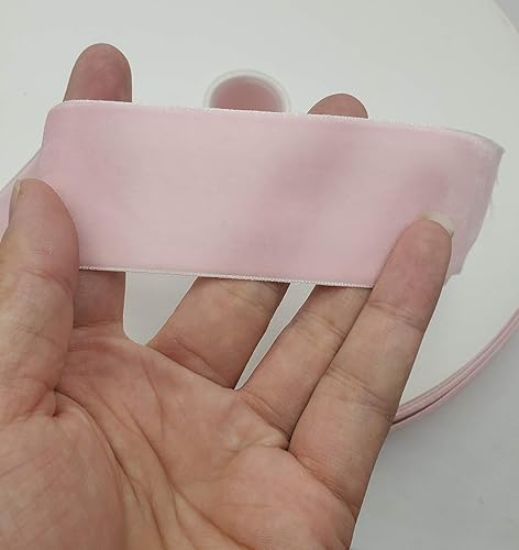 Miniatura 120 de Bobina de cinta de terciopelo de 10 yardas, disponible en muchos colores Verde