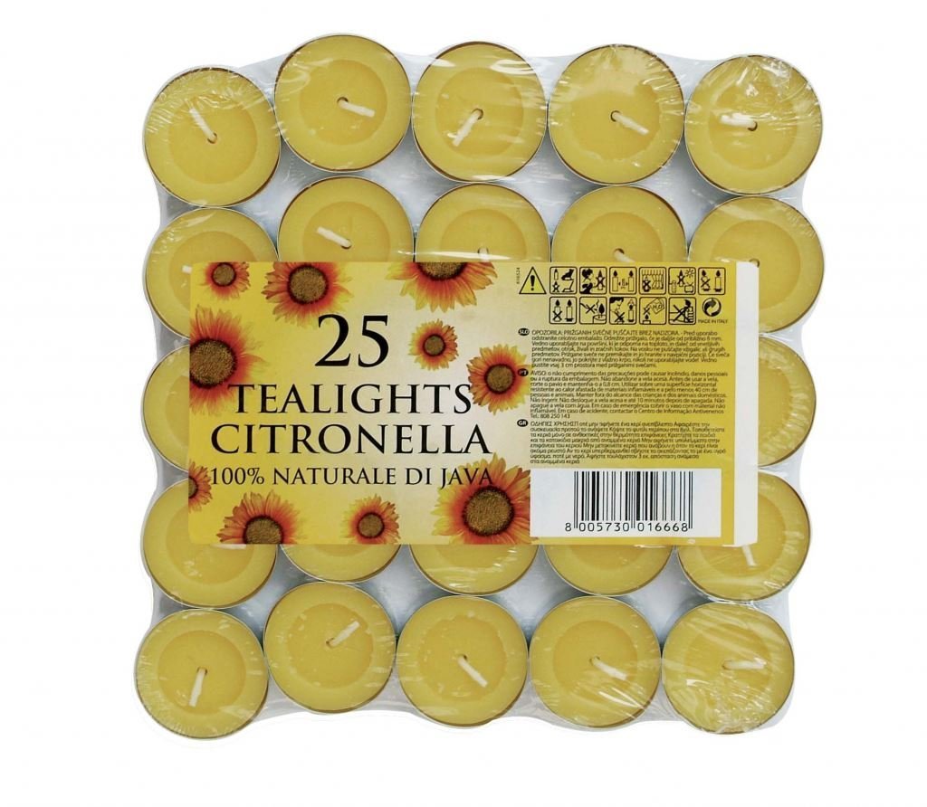 Price's Candles Prices Citronella Tealight Candles Mosquito Fly Insect Repeller Pack Of 75