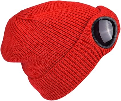 Amazon Co Jp Amyove 冬用 暖かいニット帽 メガネ 装飾付き ニット帽 ビーニー レディース メンズ 服 ファッション小物