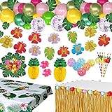 Tropical Luau Party Decorations Set Hawaiian Beach Theme Party Favors Luau Party Supplies with...