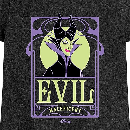 Disney - Villians - Evil Maleficent - Toddler & Youth Girls Short Sleeve Graphic T-Shirt3
