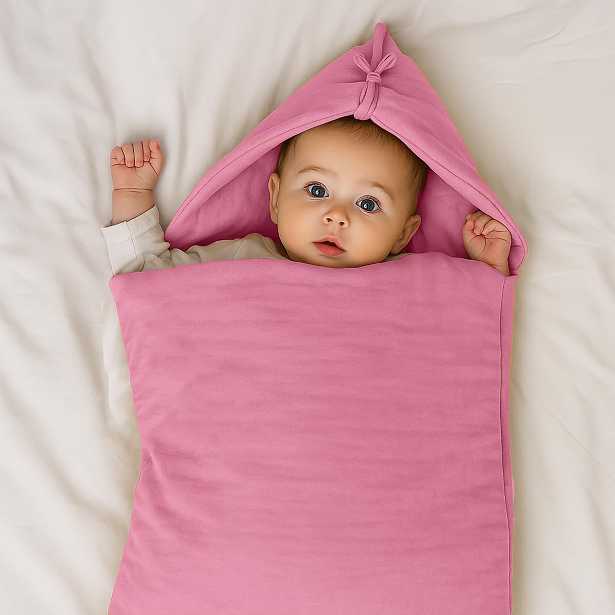 PAPATE - Nid d'ange en Coton Biologique - Doux et Respirant - pour Bébé et Enfants - Fabriqué en France - Idéal pour Nouveau-nés