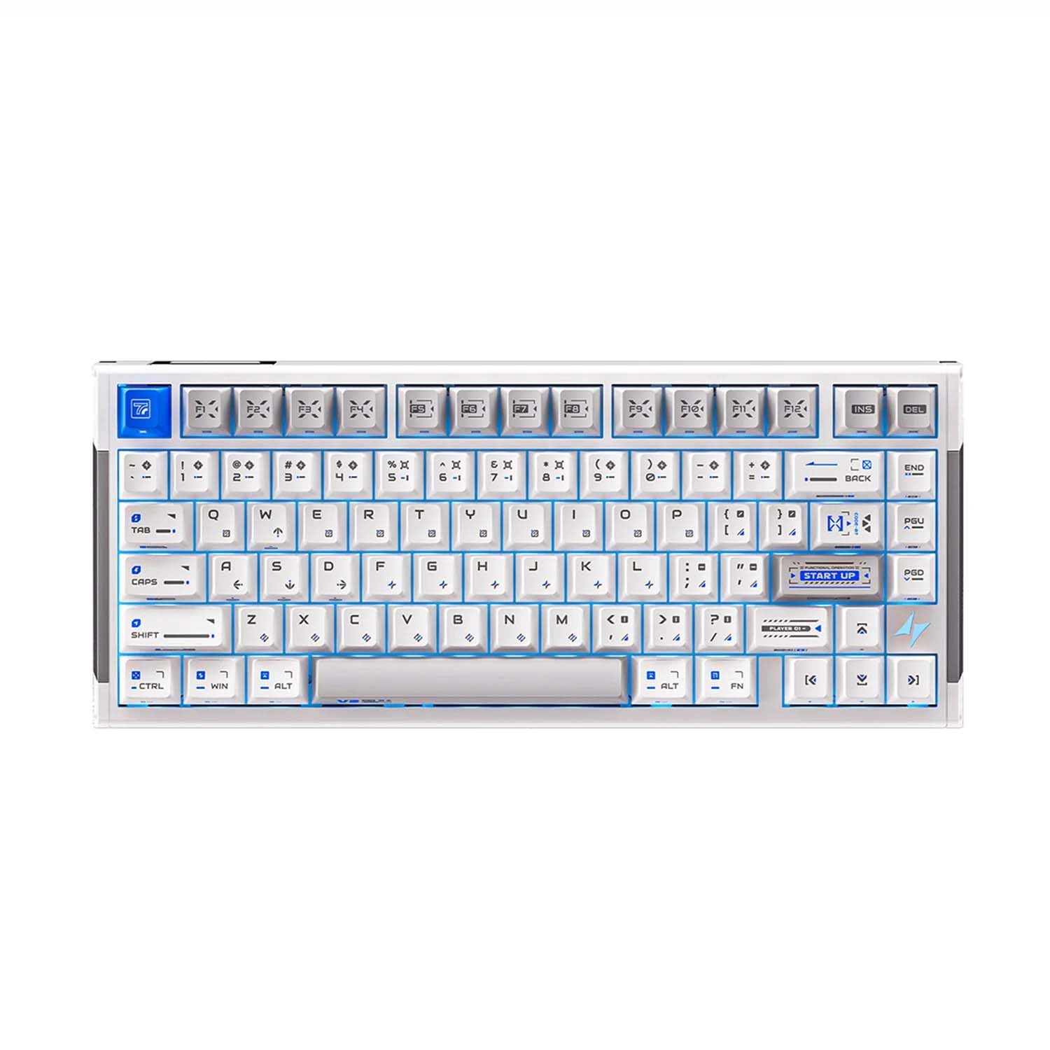 Amazon | ATK RS7 V2 75%アルミホール効果ゲーミングキーボード 81キー