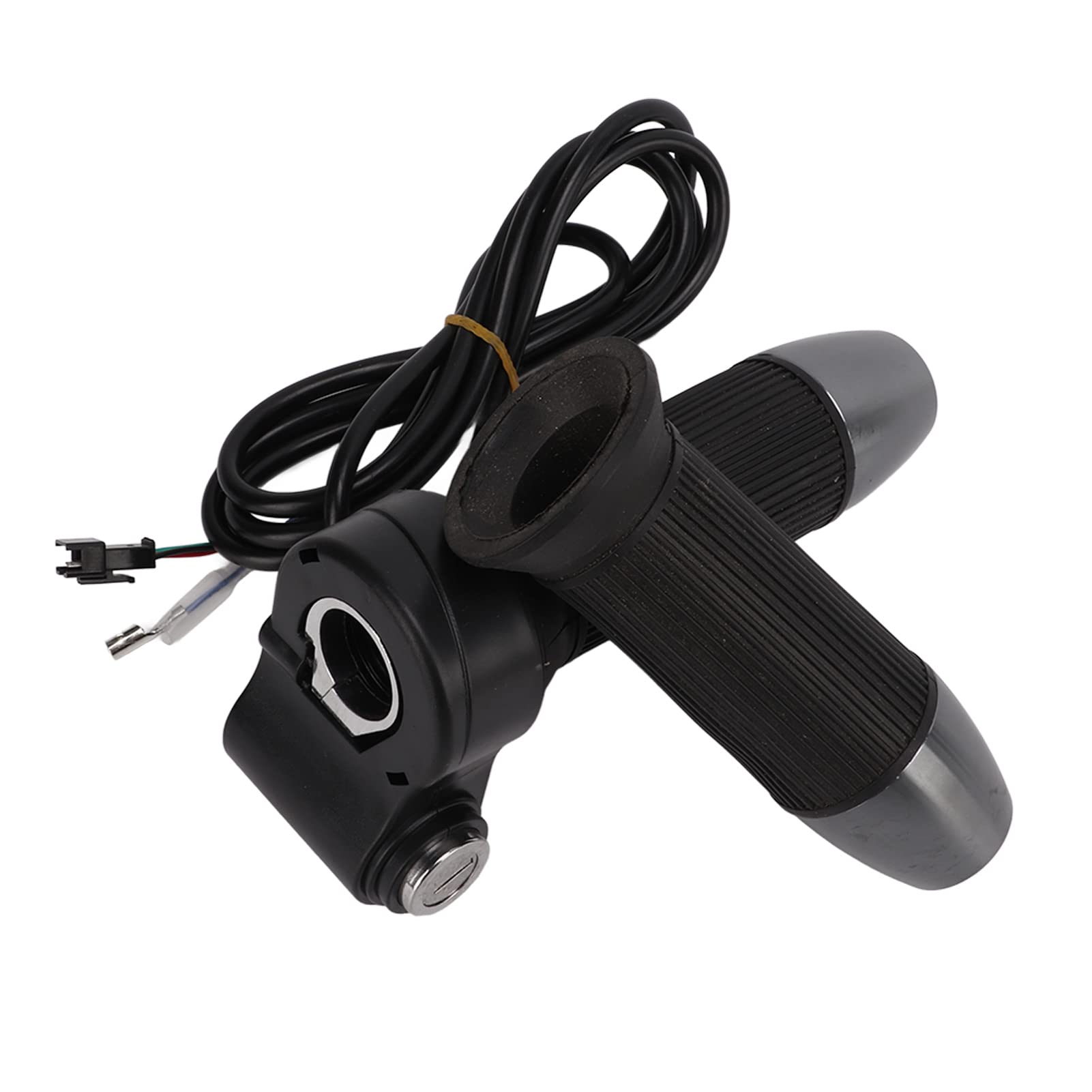 Fawfose Ebikes Throttle, Plastic No Display Electric Bike Grip, Automatic Voltage Identification 12V to 84V for Electric Scooters