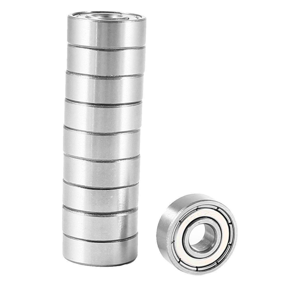 Roulement à billes 606ZZ 17x6x6mm scellé en métal pour vos petits mécanismes, lot de 10