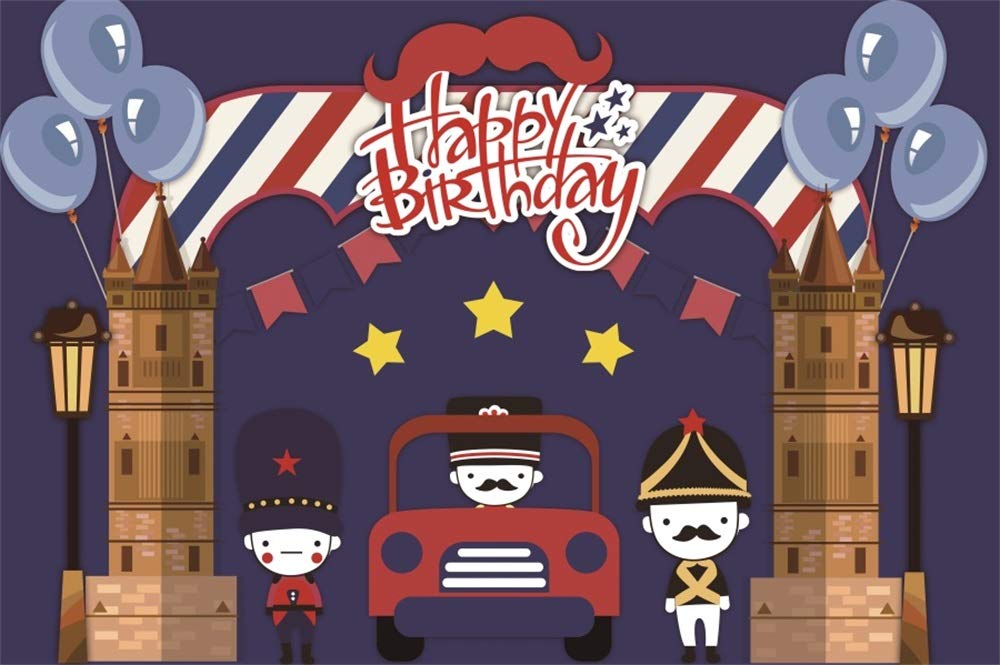 Buy Baocicco 8x6.5ft Cartoon Happy Birthday Backdrop Cartoon London