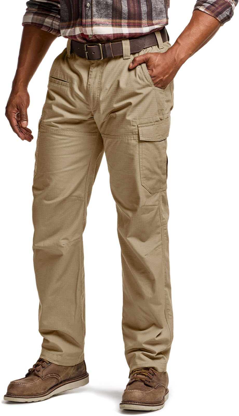 CQR Men's Winter Tactical Cargo Pants, Thermal Fleece Lined Outdoor Snow Ski Hiking Work