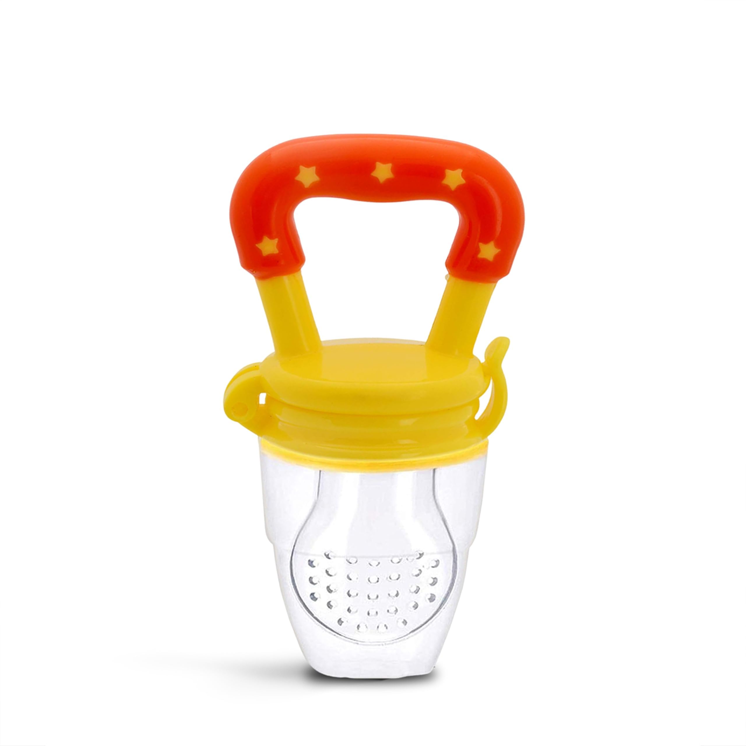 Kidbea Silicone Food/Fruit Nibbler with Extra Mesh, Soft Pacifier/Feeder, Teether for Baby, Infant (Yellow)