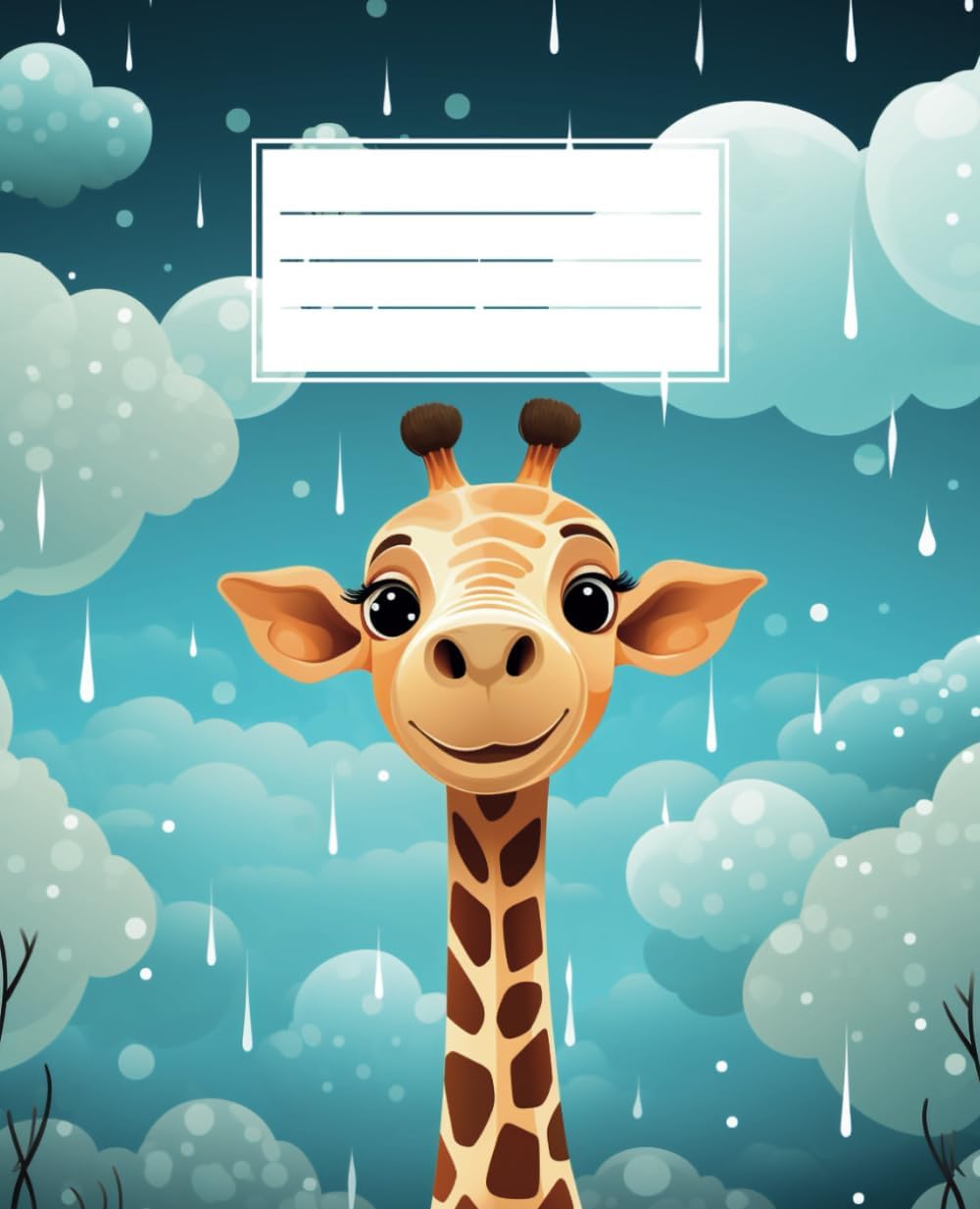 Notebook Giraffe 7.5 x 9.25" 110 Pages