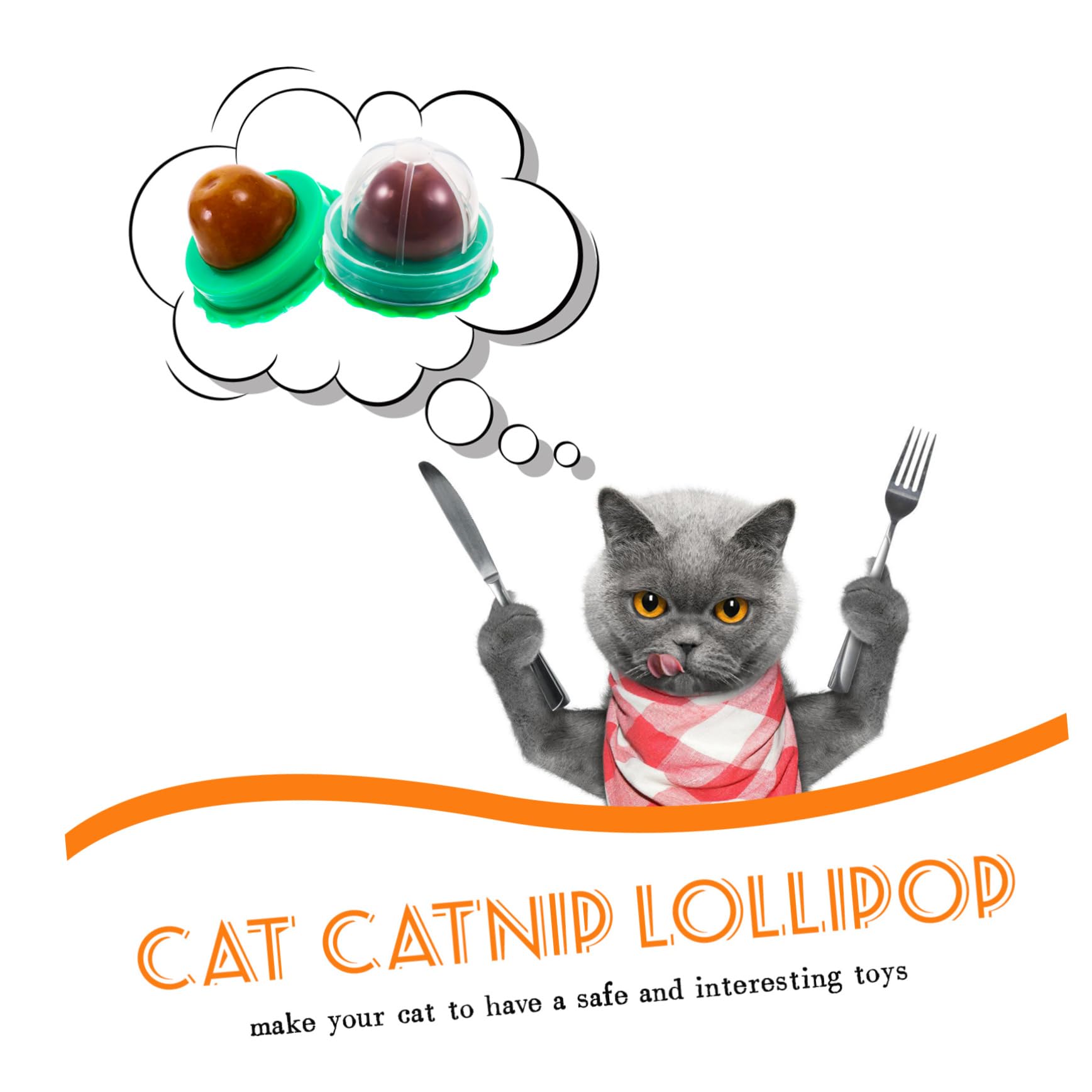UPKOCH Friandise à Lécher pour Chat au Catnip, 8 Pièces, Vert | Pudding Vitaminé, Format Bâtonnet, pour Chatons et Chats, Facile à Ranger Emporter
