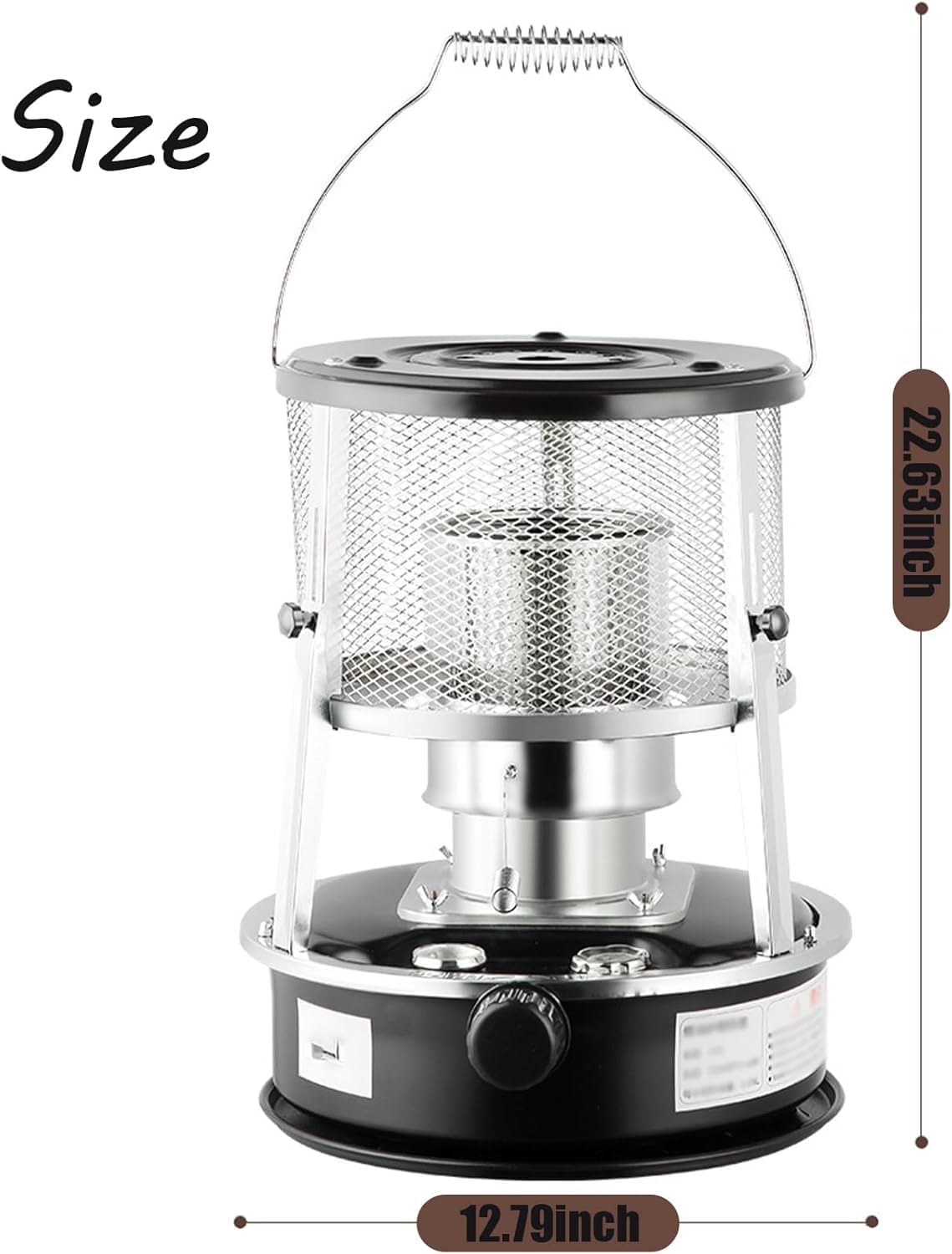 Portable Kerosene Heater and Stove, 2 in 1 Non-Electric Indoor Outdoor Heater for Camping, Home, Garage, Ice Fishing, 36.5cm Height with Carrying Bag and Accessories (Green)