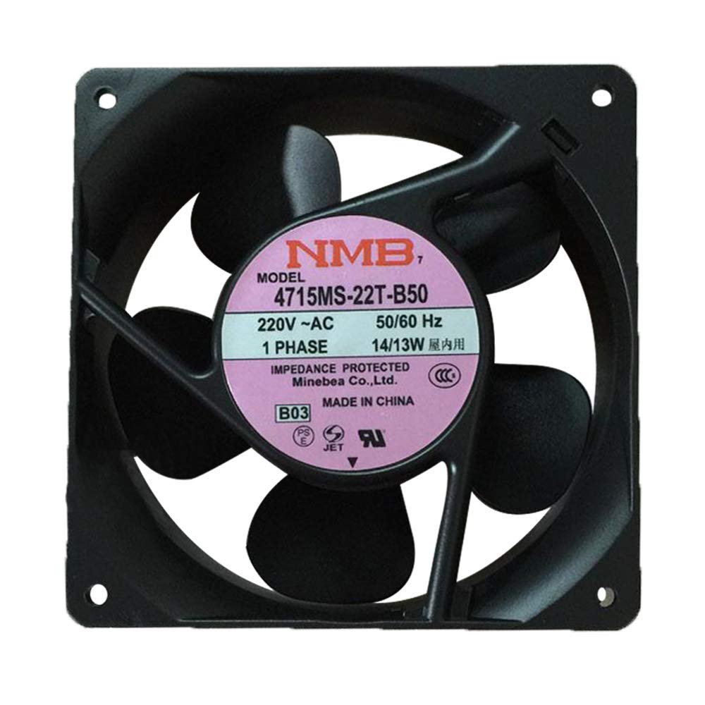 HRSTAR Original NMB-MAT 4715MS-22T-B50 120mm x 120mm x 38mm UPS Cooling Fan, 220V, 14W, 2900rpm, 41dB, For UPS & Server